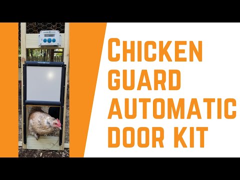 Read more about the article ChickenGuard Locking Combination premium chicken coop door opener and self locking door kit