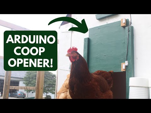 Read more about the article Installing our Homemade Coop Door Opener + Running Electric to the Coop