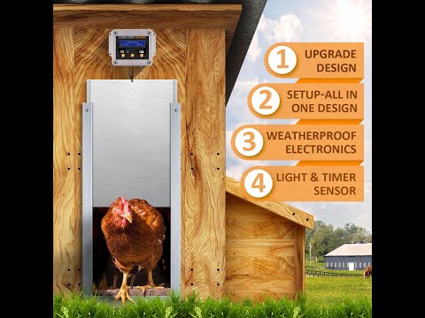 Read more about the article Petscene Automatic Chicken Coop Door Opener Controller Kit Timer Light Sensor