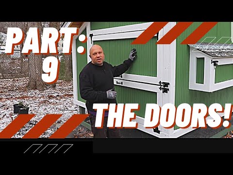 You are currently viewing Doors for the chicken coop. Most Epic DIY Chicken Coop Build Part 9.