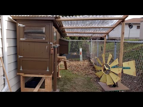 You are currently viewing How to build a Chicken Coop,  SIMPLE Chicken powered automatic door, NO ELECTRIC, safe, Save ENERGY